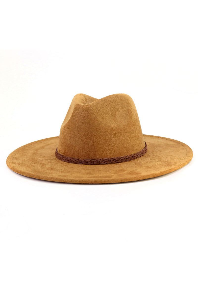 WOMEN AUTUMN AND WINTER WARM BELT PANAMA HAT