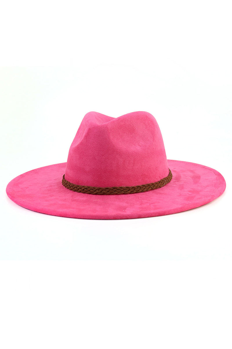 WOMEN AUTUMN AND WINTER WARM BELT PANAMA HAT