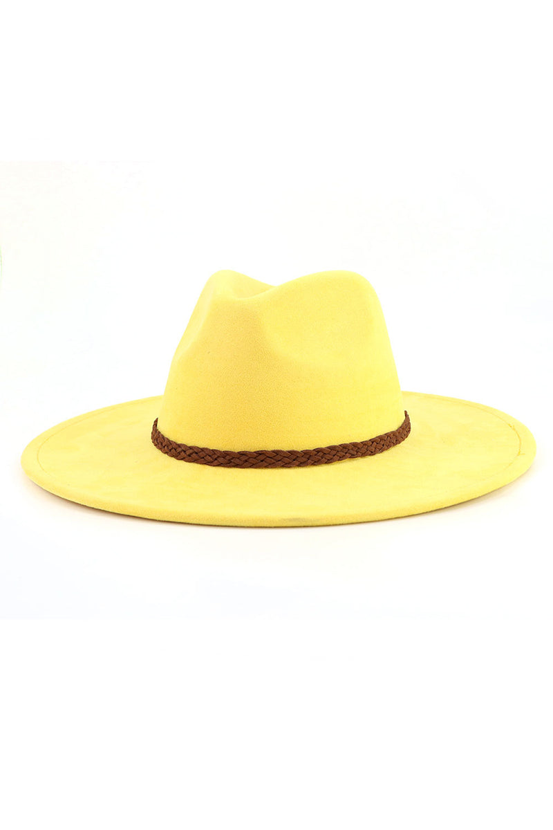 WOMEN AUTUMN AND WINTER WARM BELT PANAMA HAT