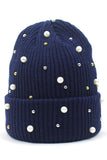 PEARL SOLID KNIT BEANIE