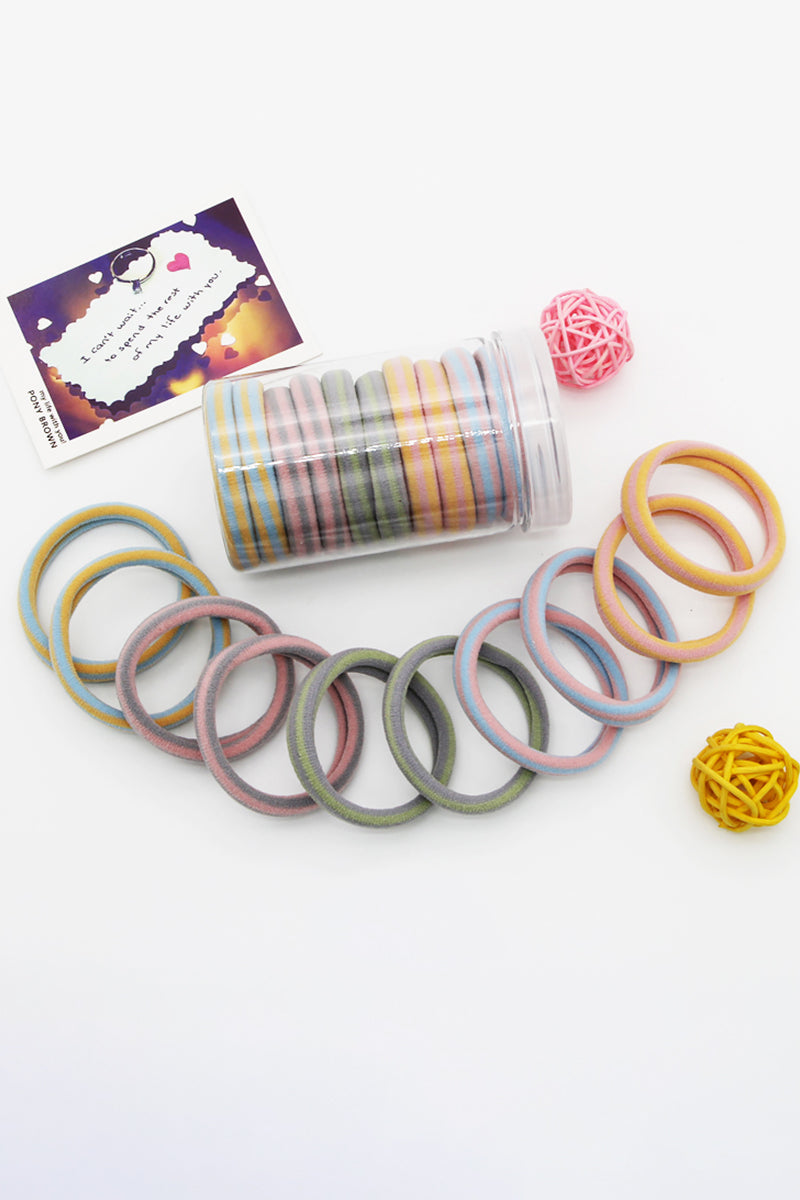 THICK SEAMLESS HAIR BANDS, 10PCS SIMPLY HAIR TIES PONYTAIL HOLDERS HEADBAND, 10PCS PER 1 PACK