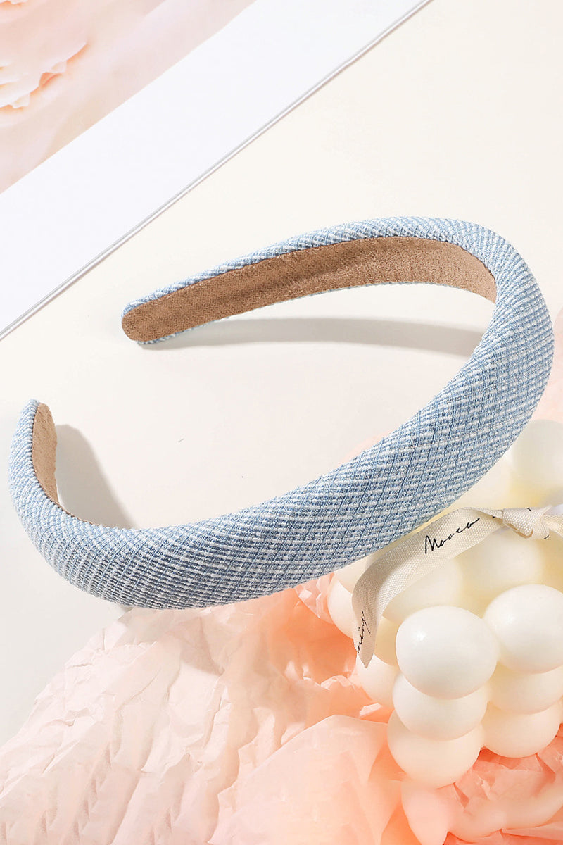 PLAID PATTERN HAIR HOOP