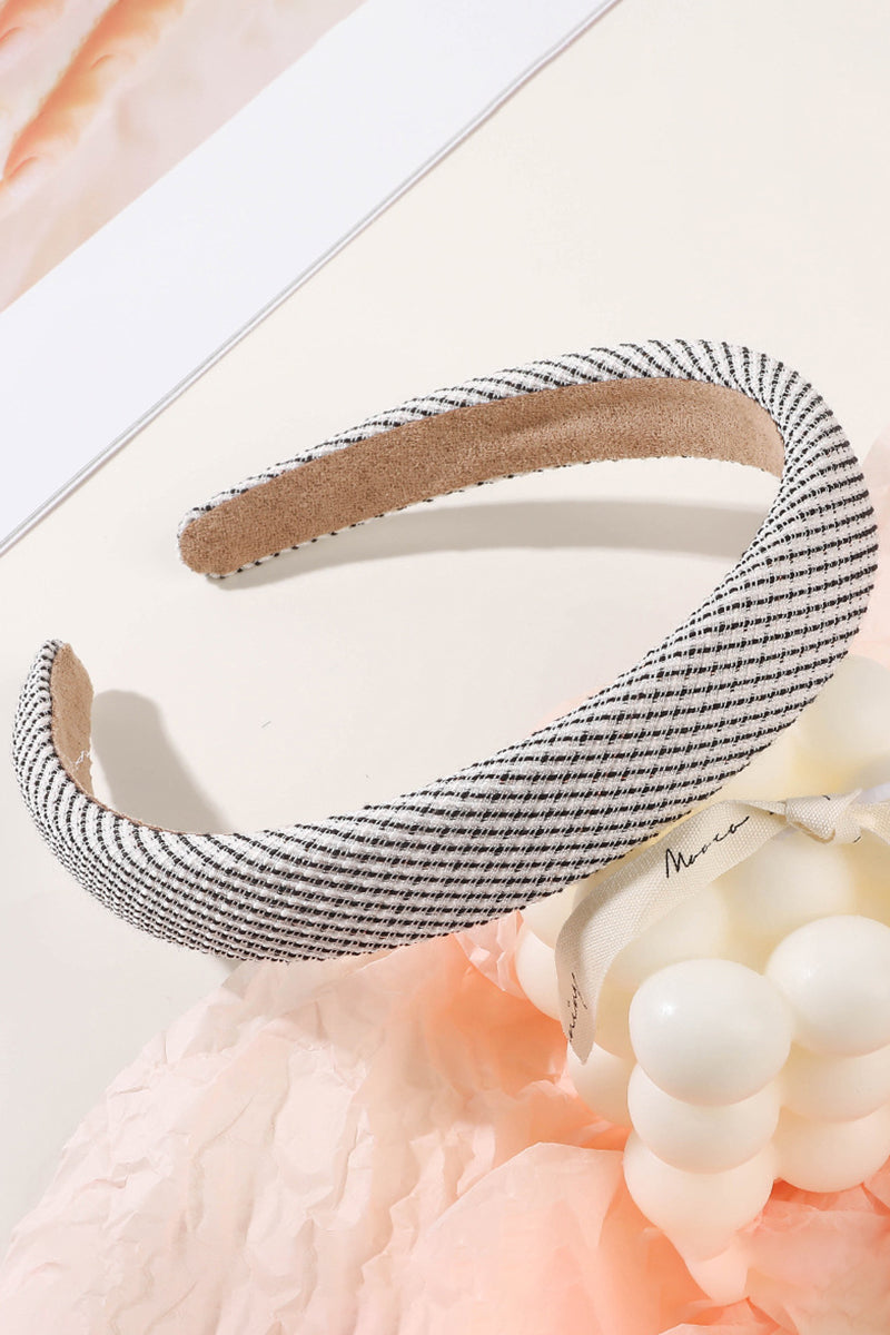 PLAID PATTERN HAIR HOOP