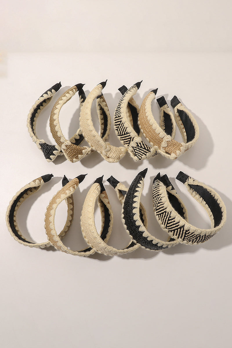 FASHION WOVEN DECORATIVE HAIR HOOP