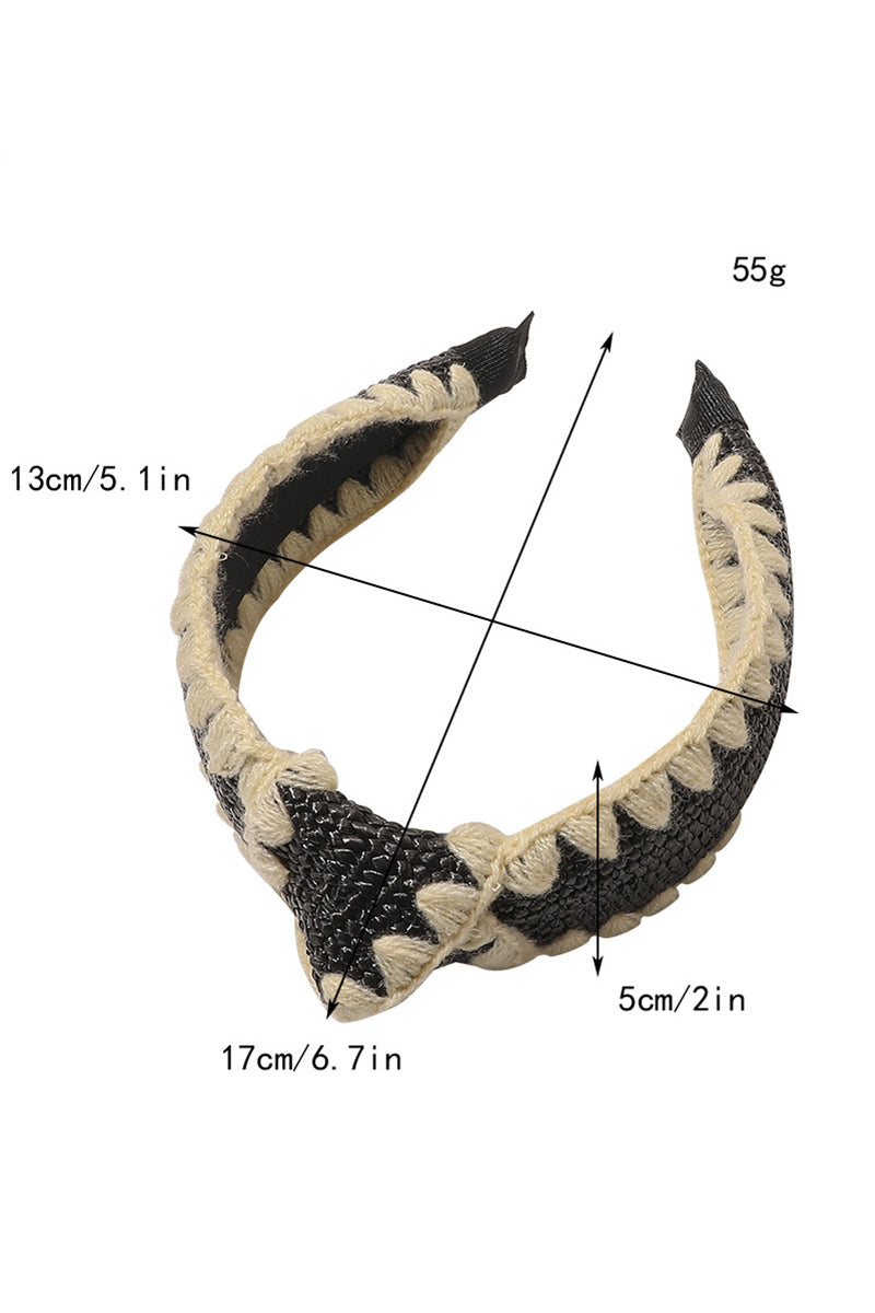 FASHION WOVEN DECORATIVE HAIR HOOP