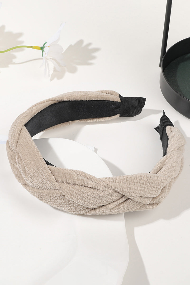 4PCS COLOR BLOCK WEAVE DETAIL HEADBAND, 4PCS PER 1 PACK