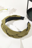 4PCS COLOR BLOCK WEAVE DETAIL HEADBAND, 4PCS PER 1 PACK