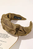 SOLID RUCHED WIDE SIMPLE CASUAL HEADBAND