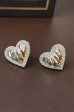 GOLD COLOR HEART EARRINGS