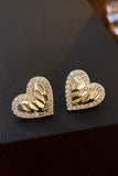 GOLD COLOR HEART EARRINGS