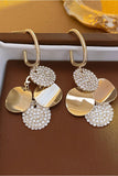 ROUND BEADS FASHION DANGLE EARRINGS