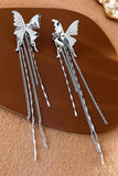 BUTTERFLY PENDANT CHAIN DROP EARRINGS