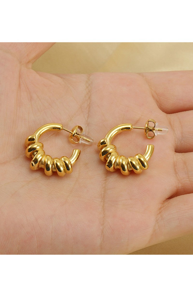 18K GOLD PLATED STAINLESS STEEL EARRINGS