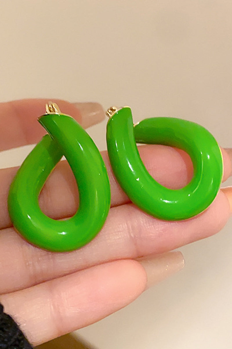 RETRO TWISTED U SHAPED EAR BUCKLEEARRINGS