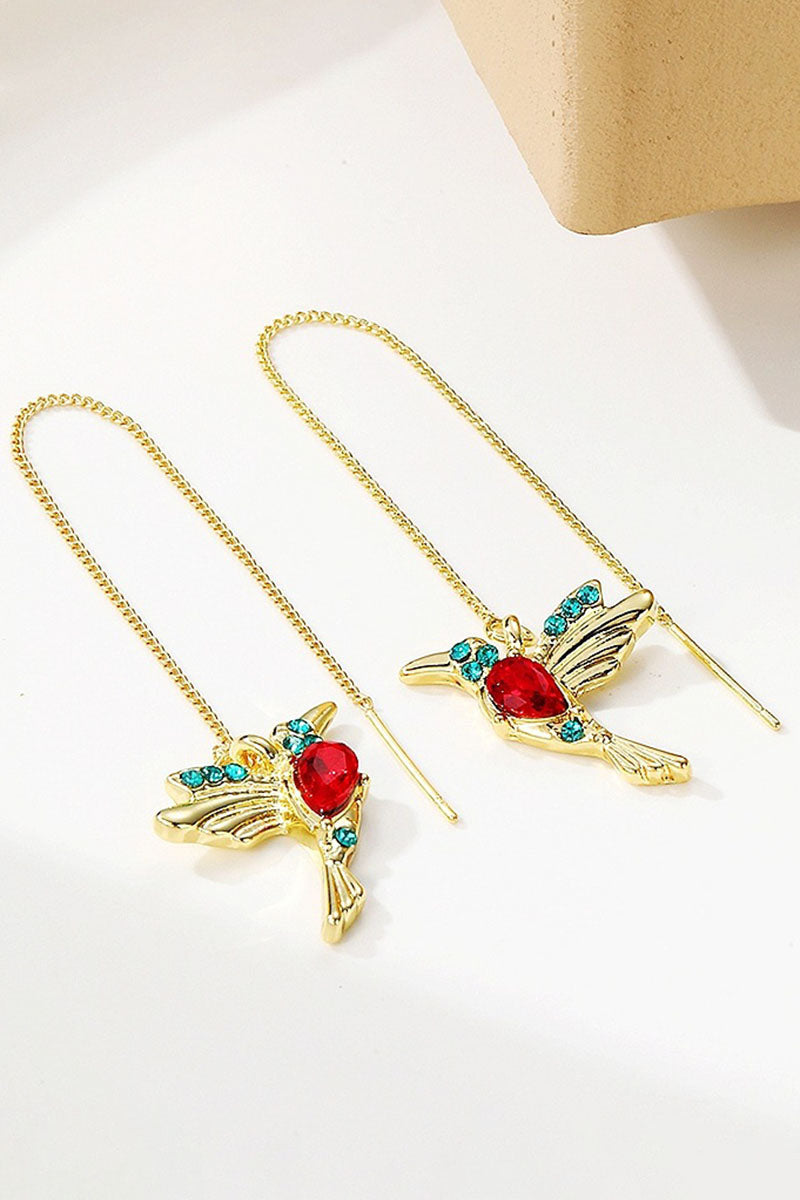 WOMEN’S FASHION COLORED BIRD EARRINGS