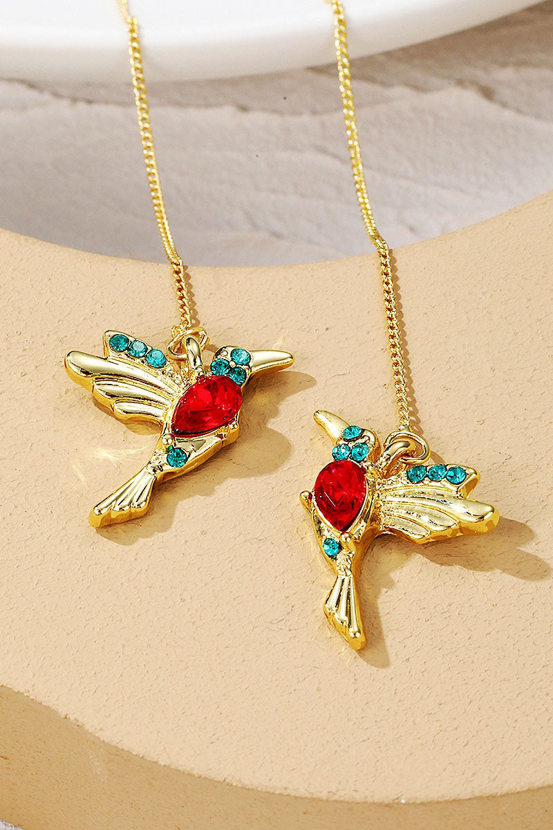 WOMEN’S FASHION COLORED BIRD EARRINGS