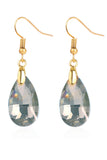 WATER DROPLET DECOR DROP EARRINGS