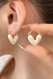 HEART DECOR HOOP EARRINGS