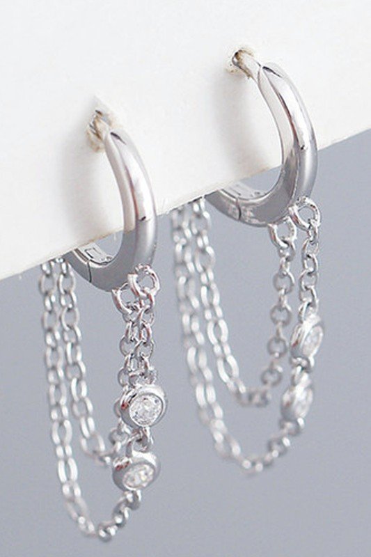 STERLING SILVER EARRINGS, * 100% SILVER, * 1.75g