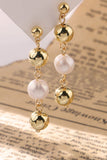 RETRO PEARL DECOR DROP EARRINGS