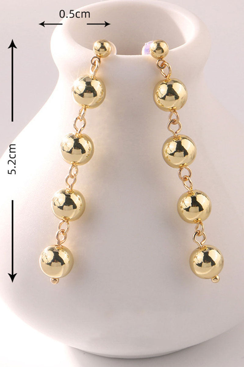 RETRO PEARL DECOR DROP EARRINGS