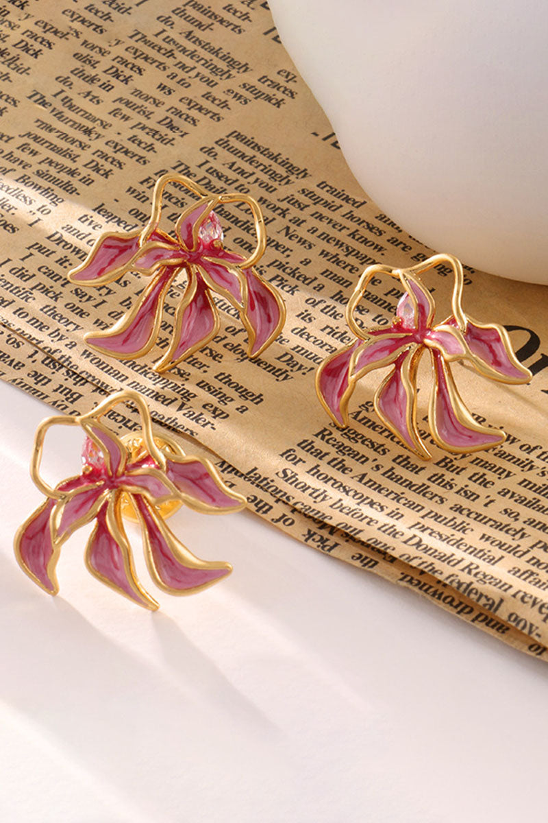 FASHION LIGHT LUXURY ORCHID EARRINGS