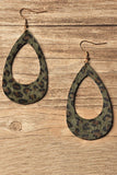 LEOPARD PATTERN TRENDY HOLE EARRINGS