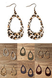 LEOPARD PATTERN TRENDY HOLE EARRINGS