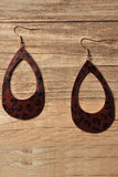 LEOPARD PATTERN TRENDY HOLE EARRINGS