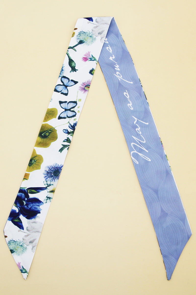 FLORAL PRINT TWILLY SCARF