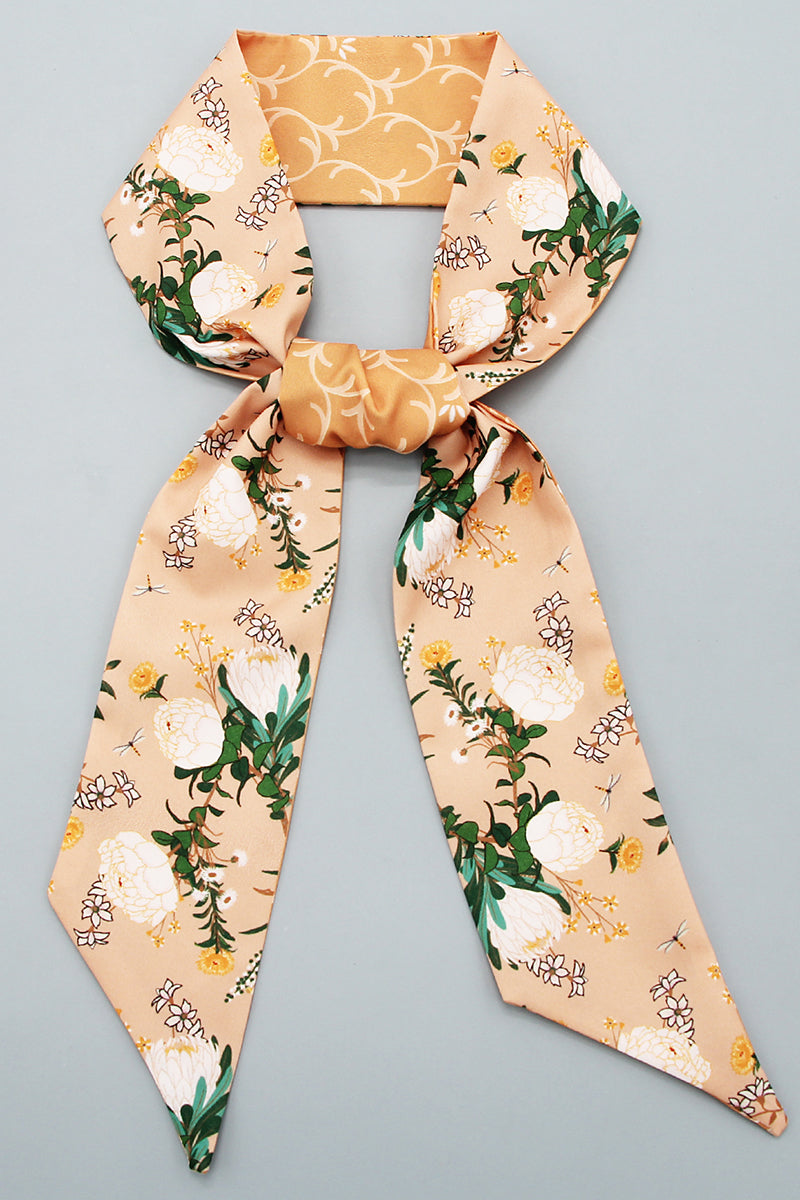 FLORAL PRINT FASHIONABLE TWILLY SCARF