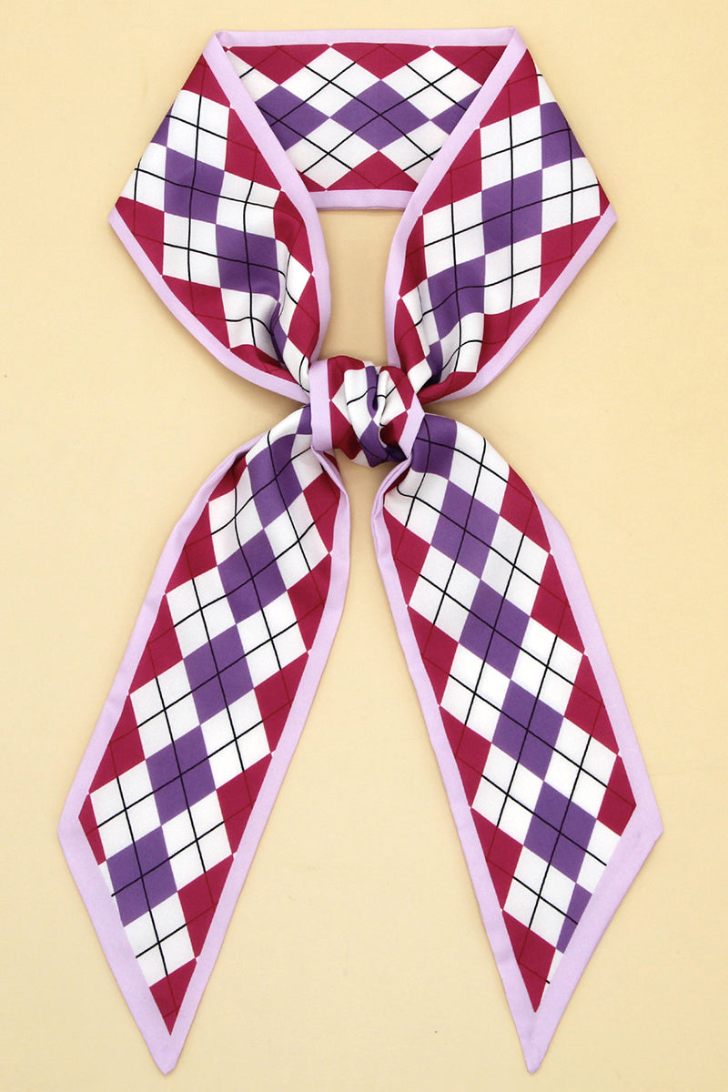 GEOMETRIC PRINT TWILLY SCARF