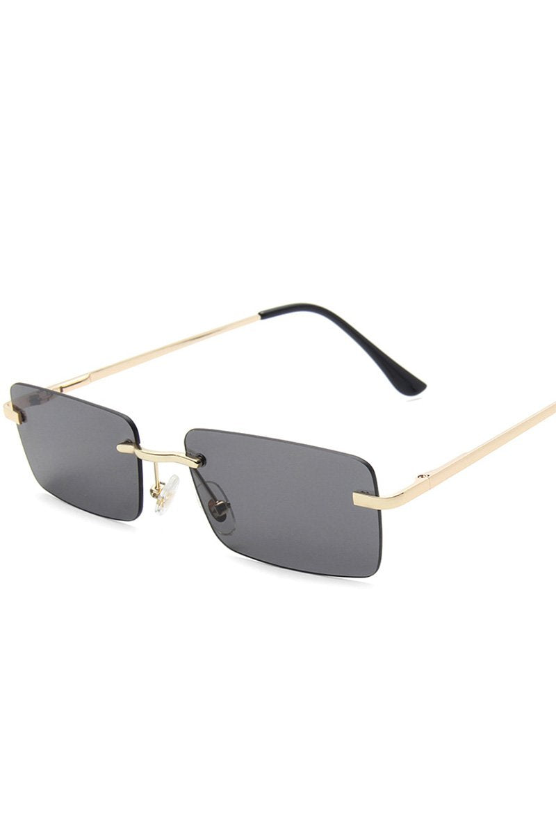 FRAMELESS SQUARE FASHION SUNGLASSES