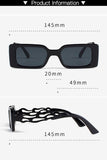 SQUARE FRAME FASHION SUNGLASSES