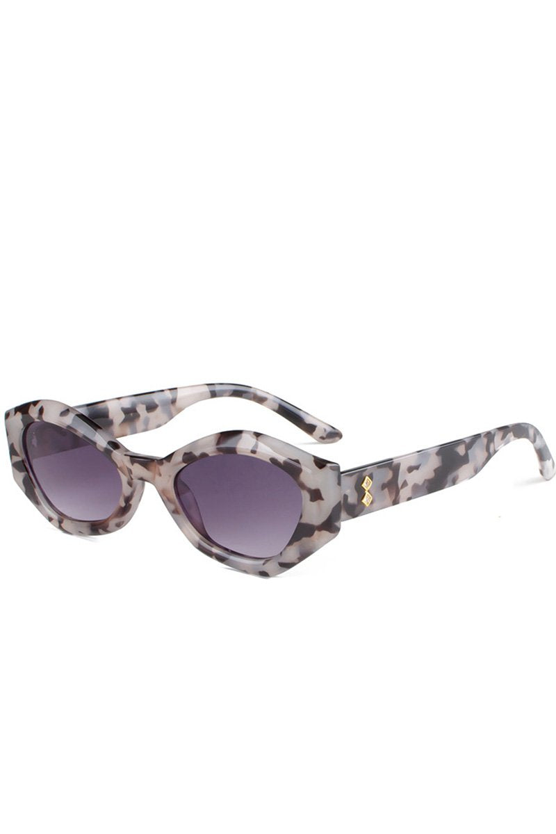 WIDE FRAME BEADS STUD DANDY SUNGLASSES