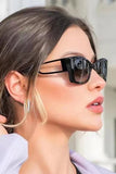 LAYERED FRAME CAT EYE SUNGLASSES