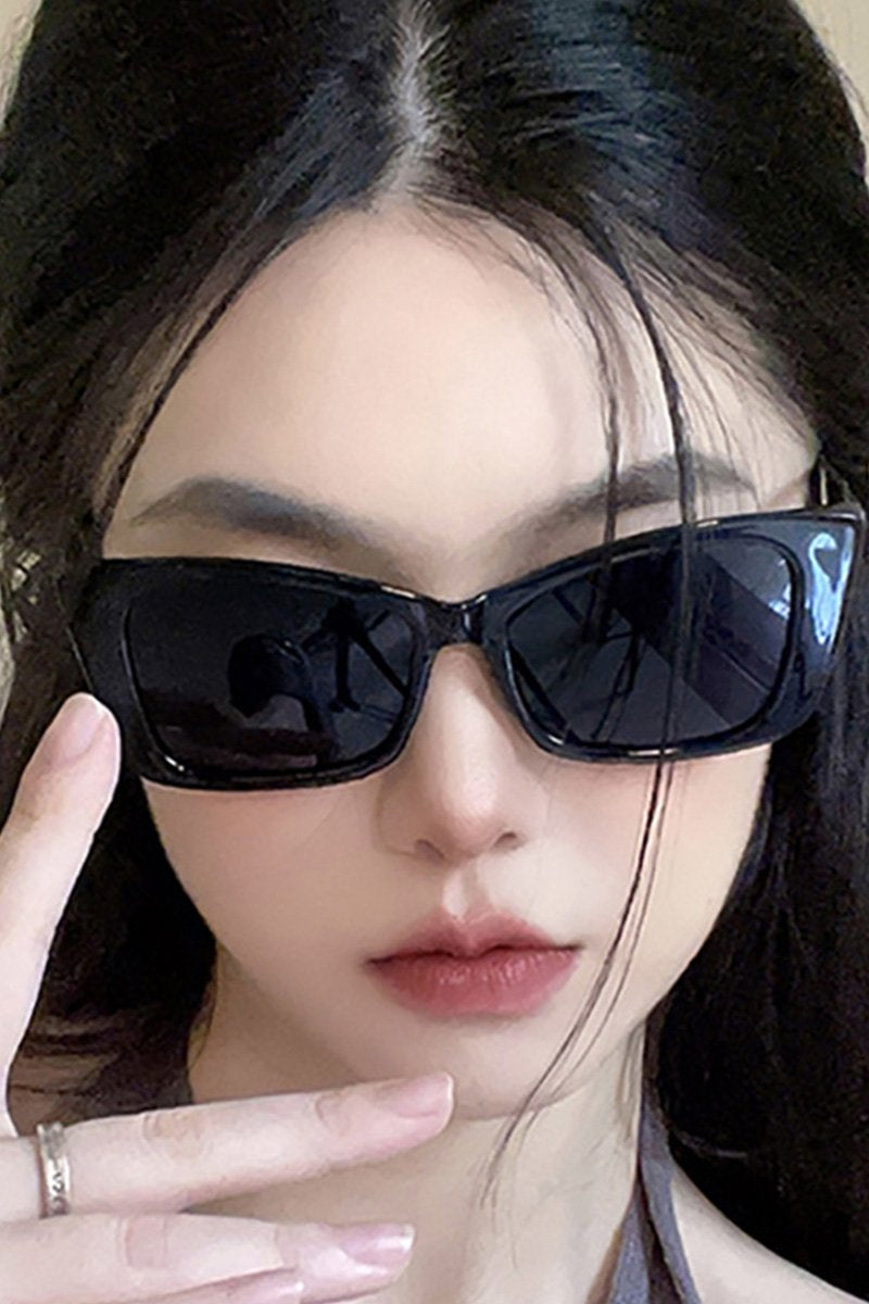 LAYERED FRAME CAT EYE SUNGLASSES