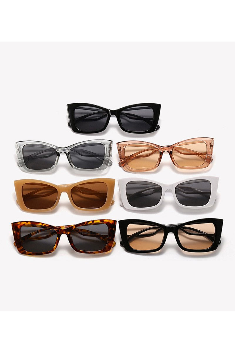 LAYERED FRAME CAT EYE SUNGLASSES