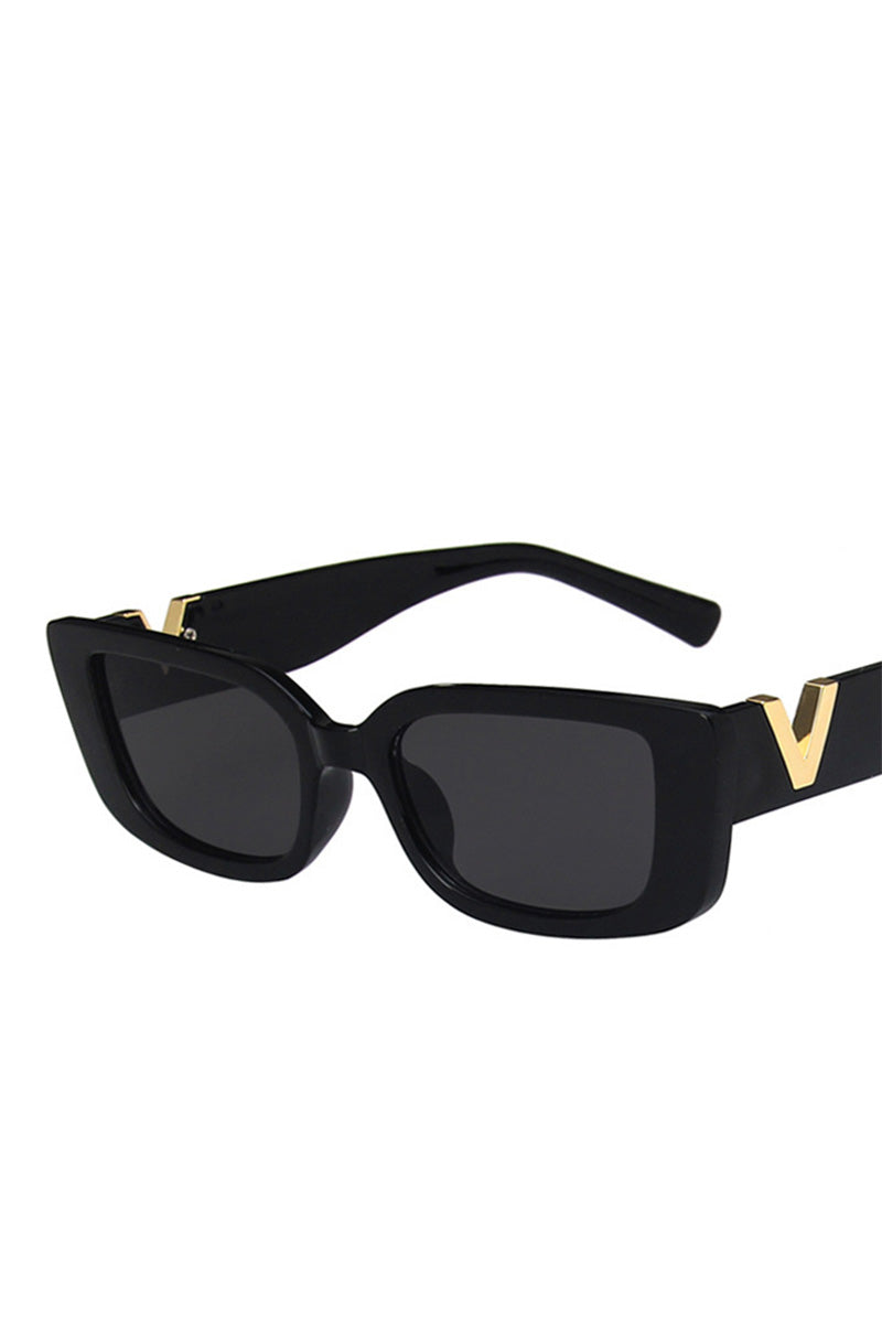 V SMALL BOX SQUARE FASHION SUNGLASSES