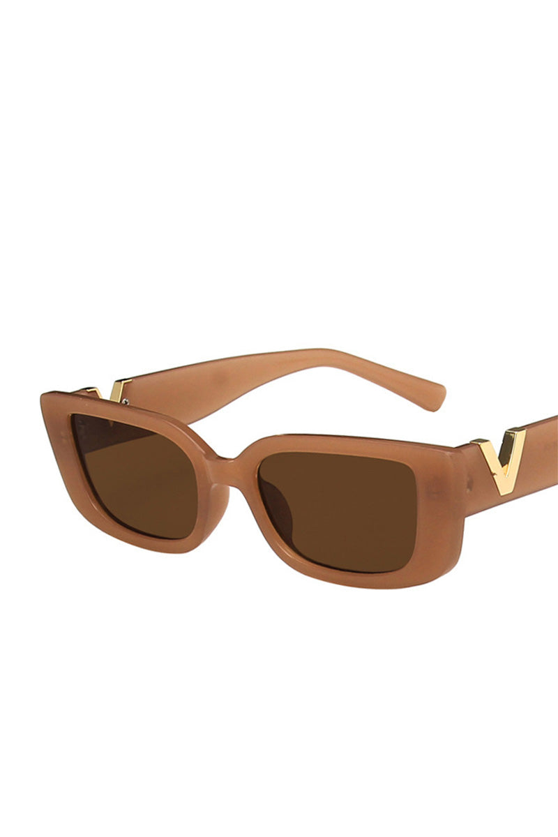 V SMALL BOX SQUARE FASHION SUNGLASSES