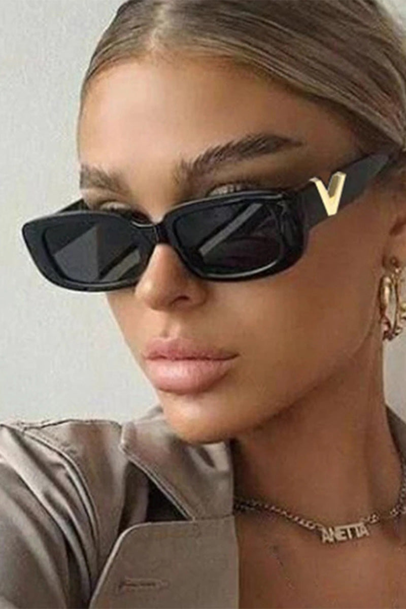 V SMALL BOX SQUARE FASHION SUNGLASSES