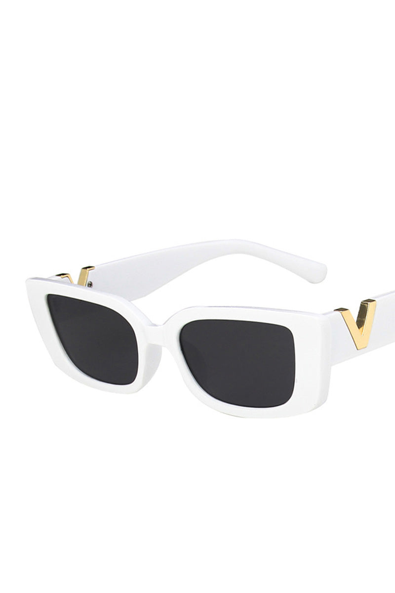 V SMALL BOX SQUARE FASHION SUNGLASSES