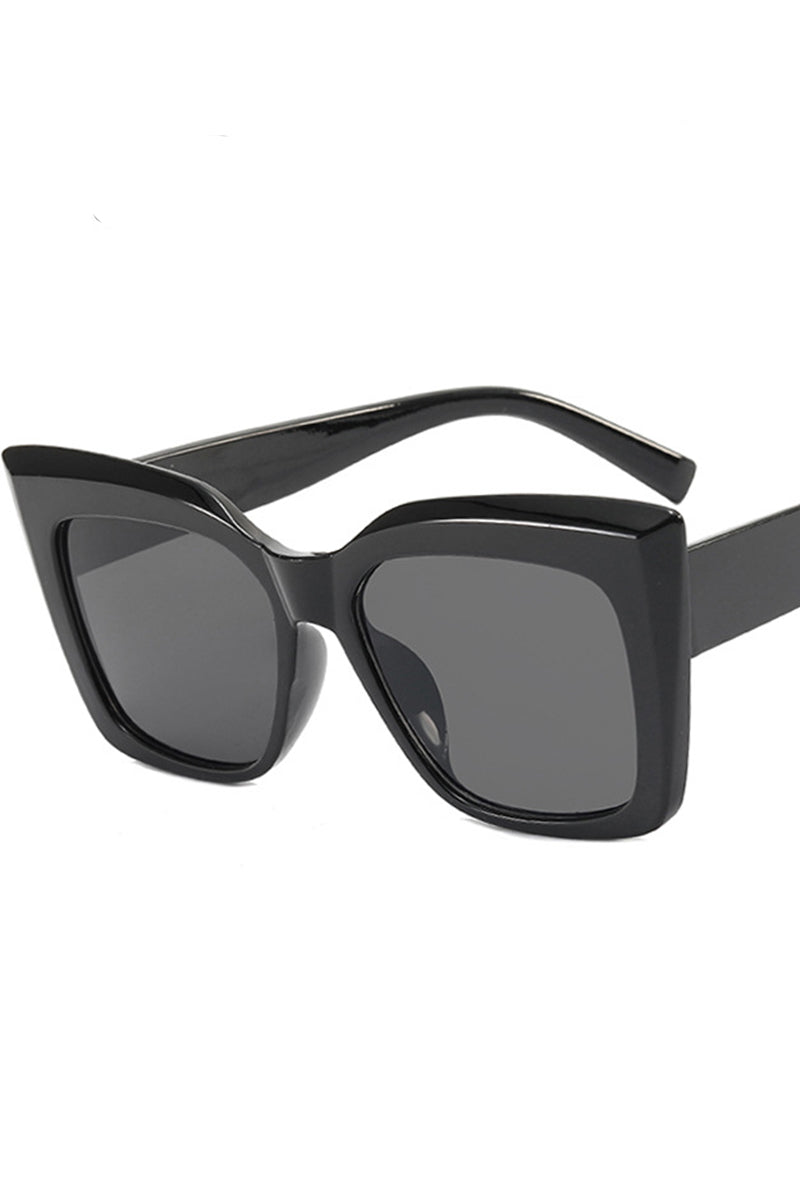 CATS EYE BIG FRAME SUNGLASSES