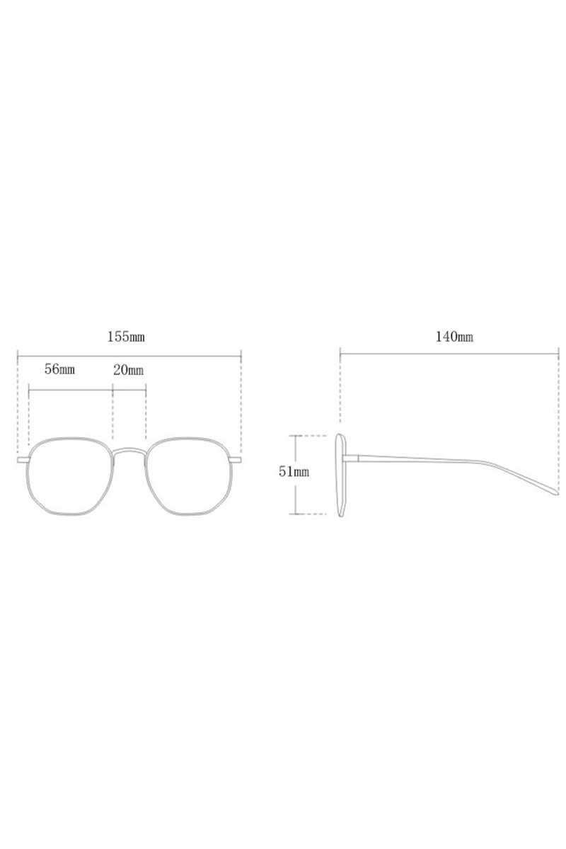 IRREGULAR LARGE FRAME SUNGLASSES