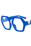 WOMEN GEOMETRIC FRAME EYEGLASSES