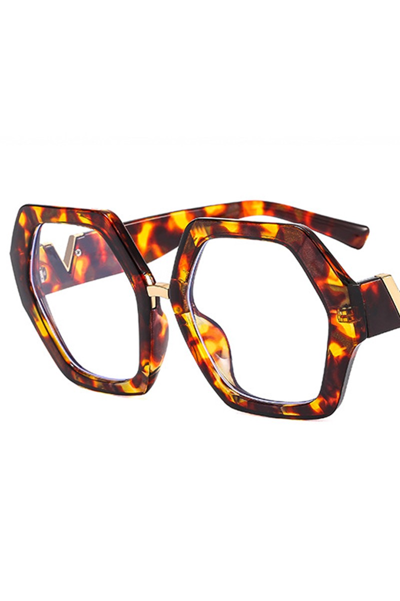 WOMEN GEOMETRIC FRAME EYEGLASSES