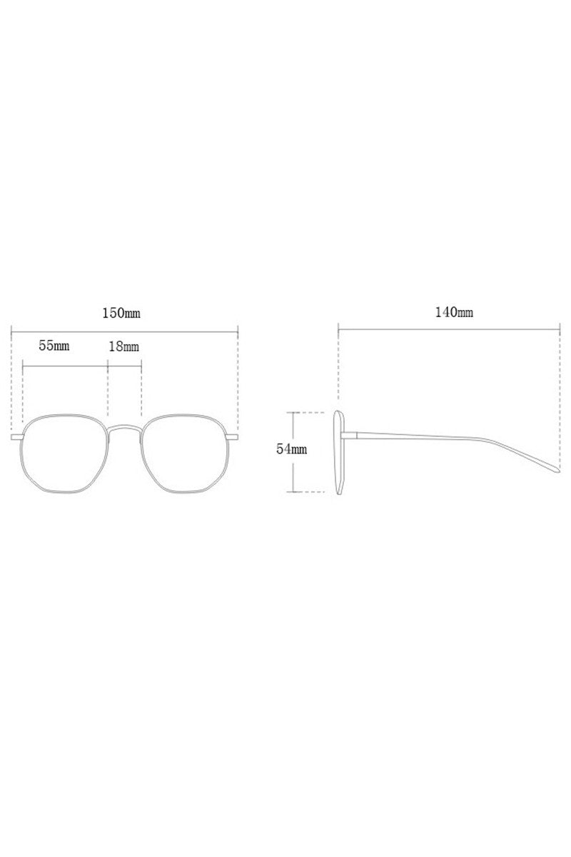 WOMEN GEOMETRIC FRAME EYEGLASSES