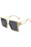 BIG FRAME TRENDY SQUARE SUNGLASSES