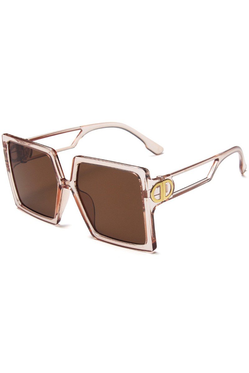 BIG FRAME TRENDY SQUARE SUNGLASSES