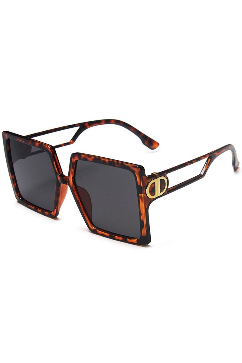 BIG FRAME TRENDY SQUARE SUNGLASSES